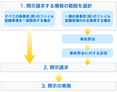 開示手続きの流れ