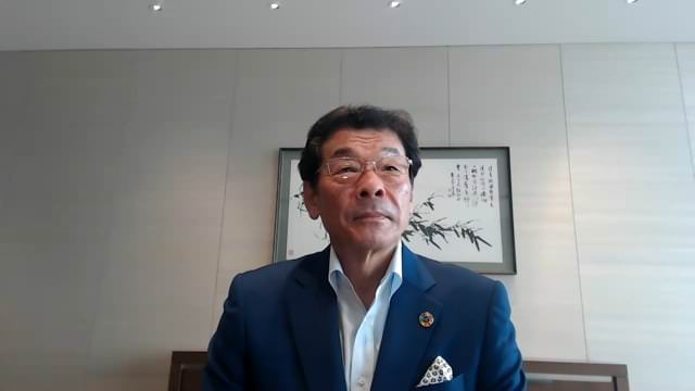 Tsutomu Sugimori speaking
