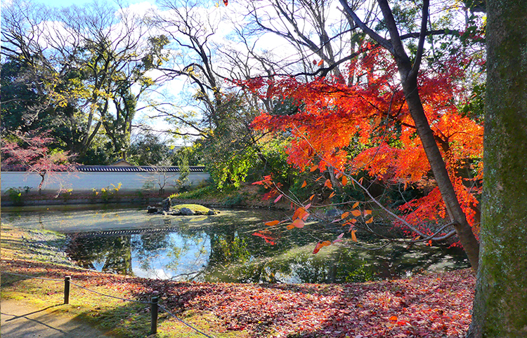 Garden at the site of the Kan-in no Miya Residence