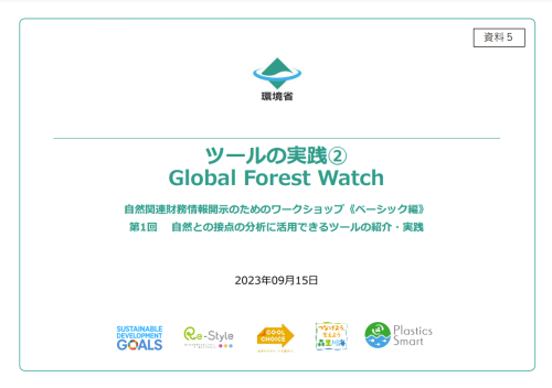 ツールの実践②Global Forest Watch
