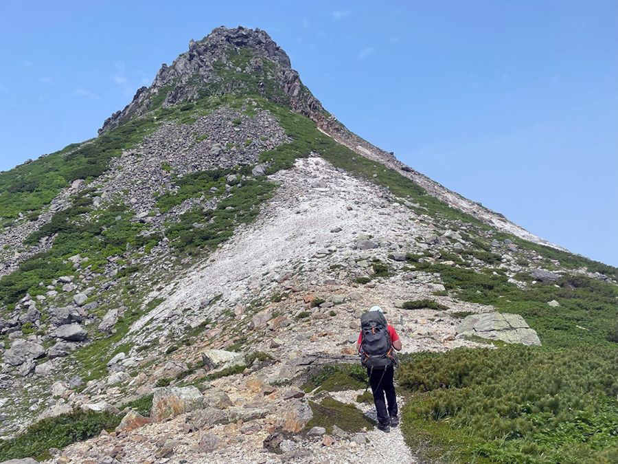 硫黄山直下の様子