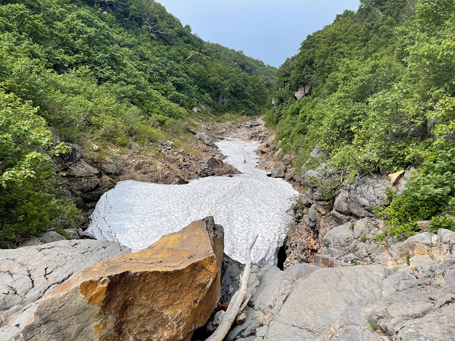 硫黄沢の様子