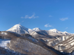 国後展望塔から見る知床連山