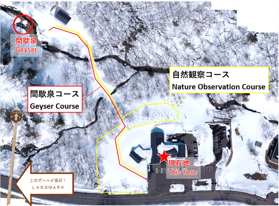 スノーシューコース概略図