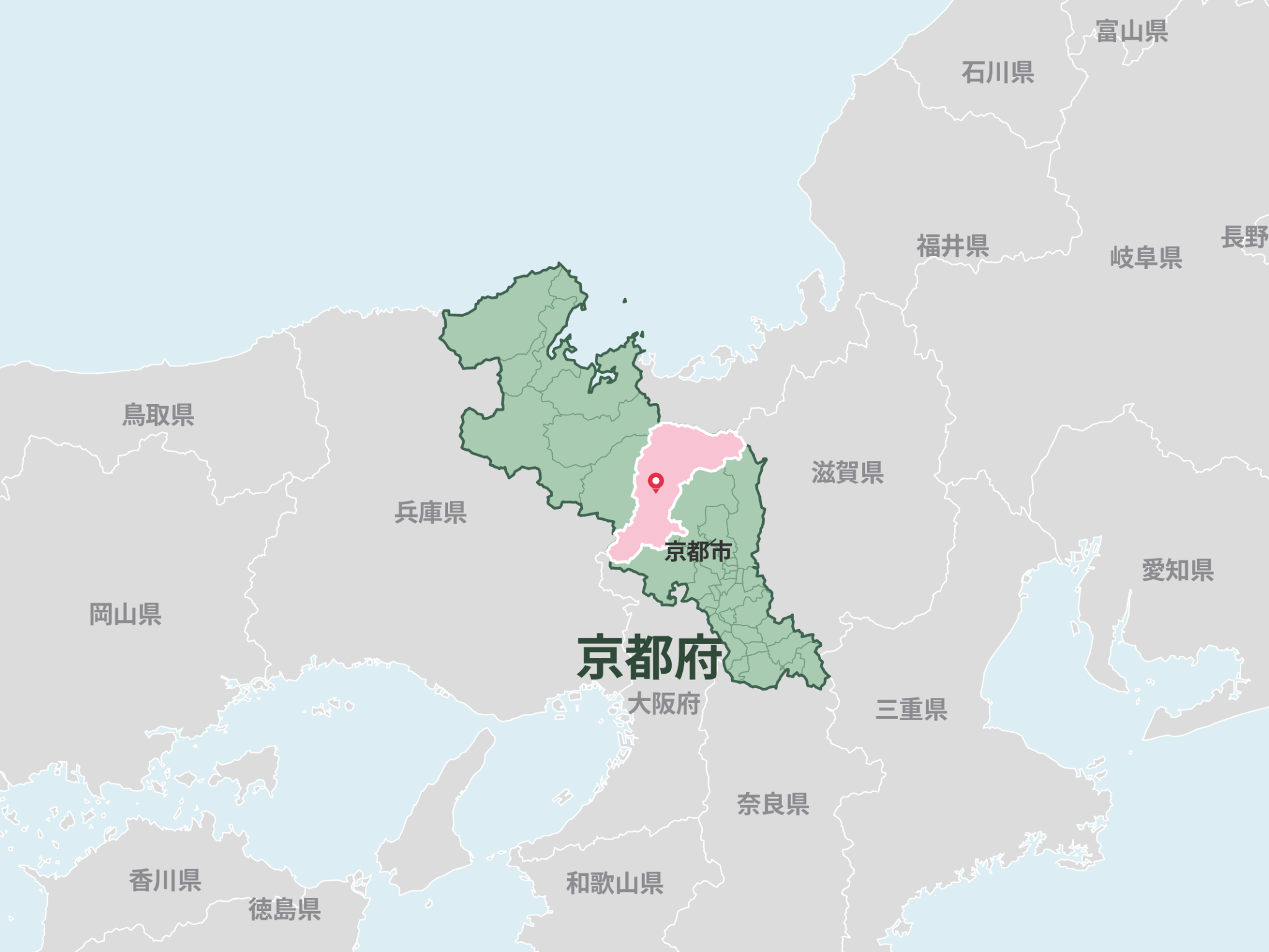 京都府南丹市の位置を示す地図