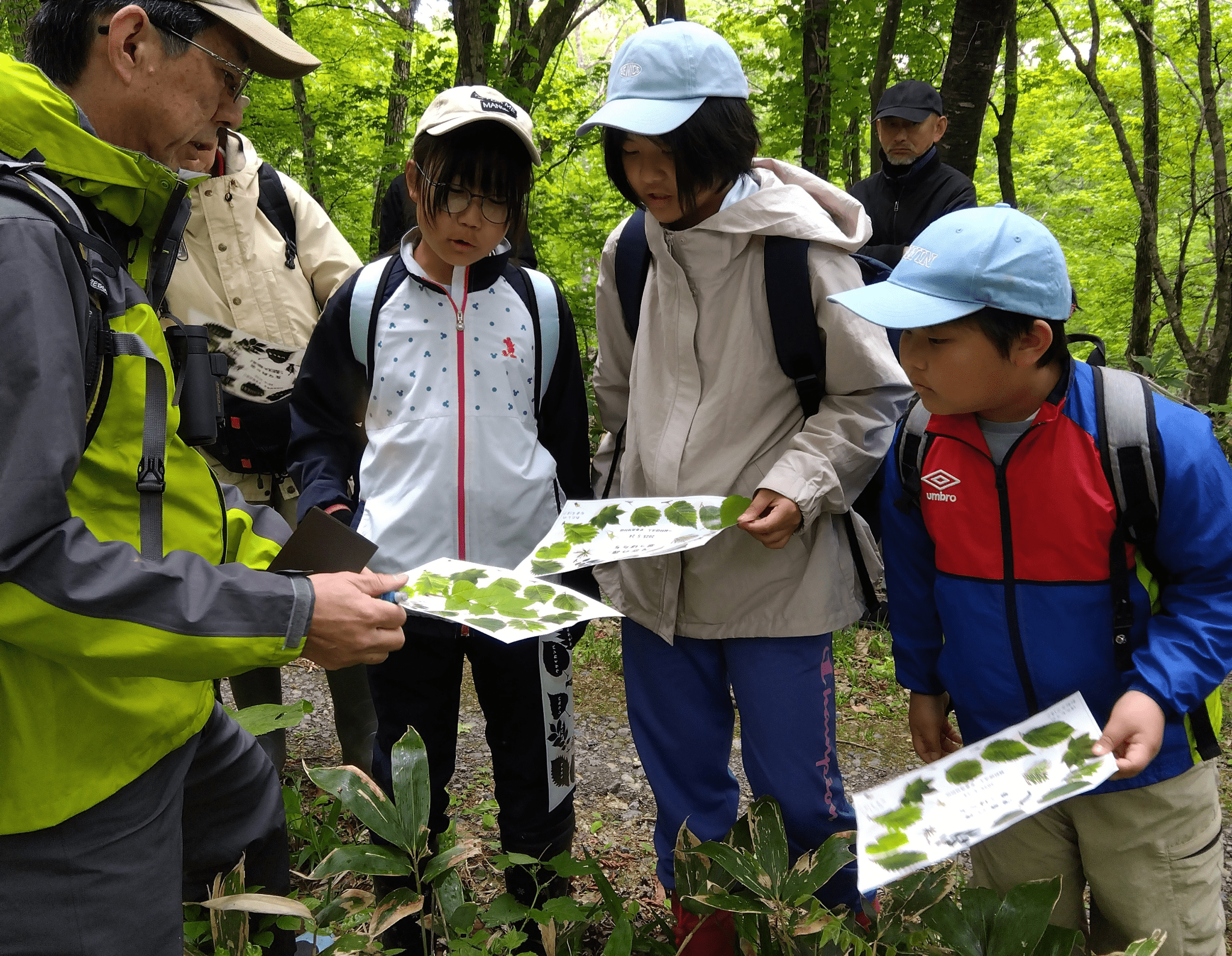画像：「茂寄の森」で行った子ども向けプログラムの「春の回」の様子