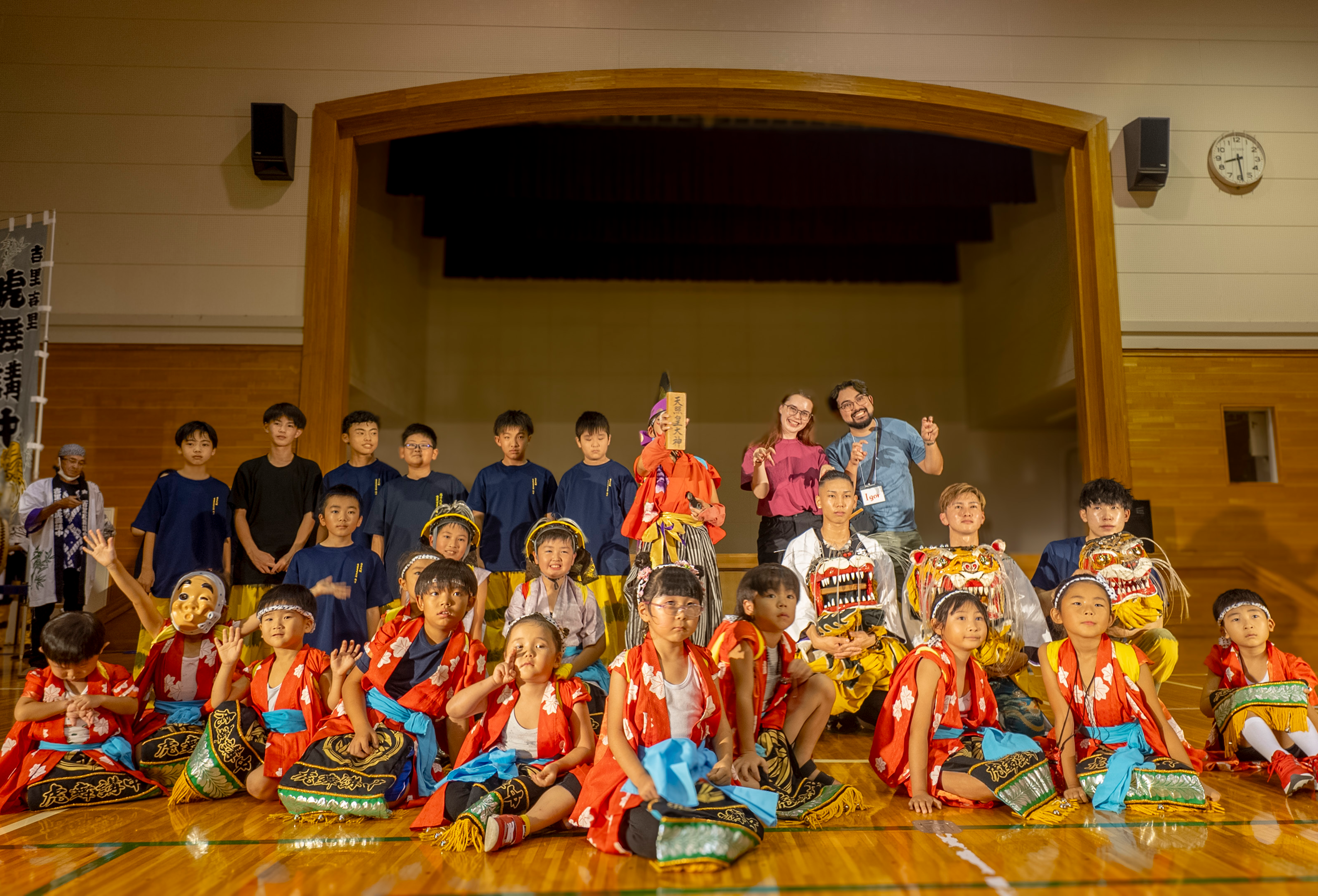 画像：9月14日に実施したモニターツアーでの郷土芸能公演参加の様子