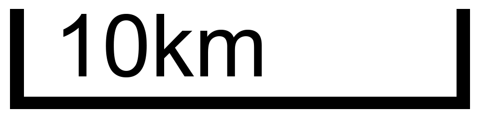 尺度10km